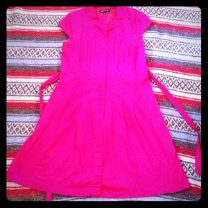 Jones New York Dress, Pink, Pleated